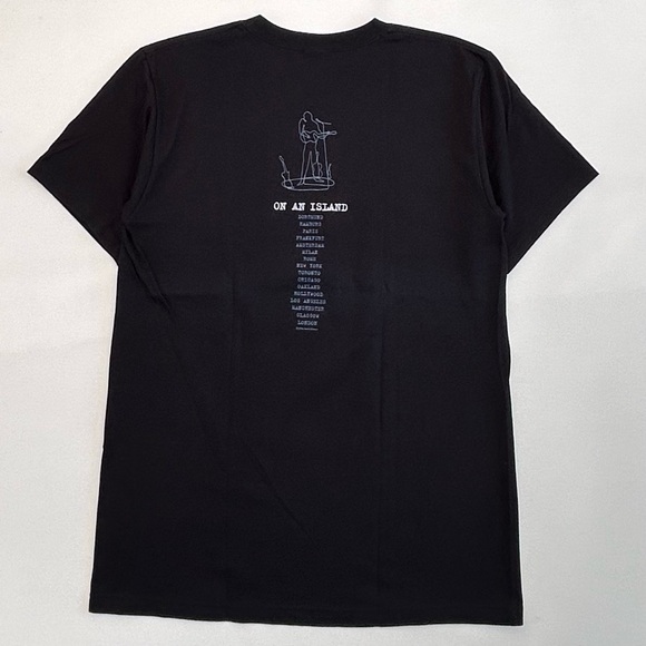 Vintage 2006 David Gilmour On An Island Tour T Shirt AOP Pink Floyd Size Men’s M - Picture 3 of 6